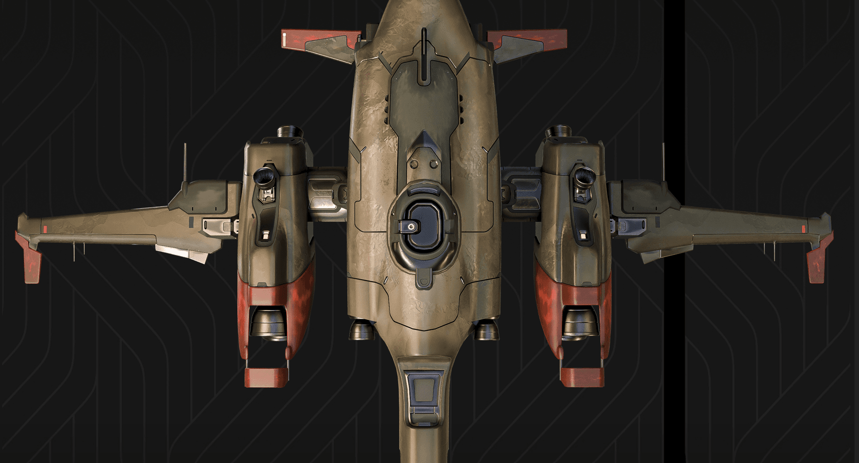 Top view of the Scout Drone model